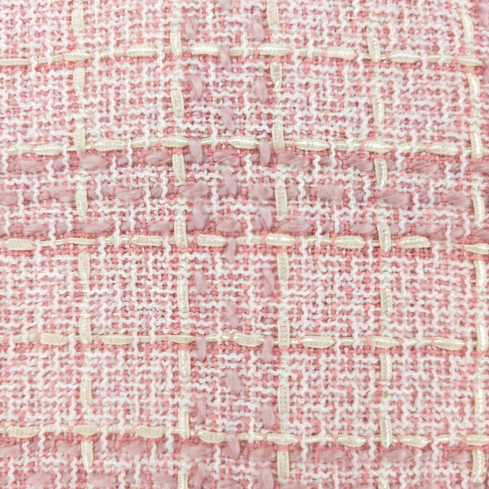 Jaclyn Smith 6 Vintage 90s Twee Quiet Luxury Coquette Tweed Fringe Short Blazer - Picture 13 of 16